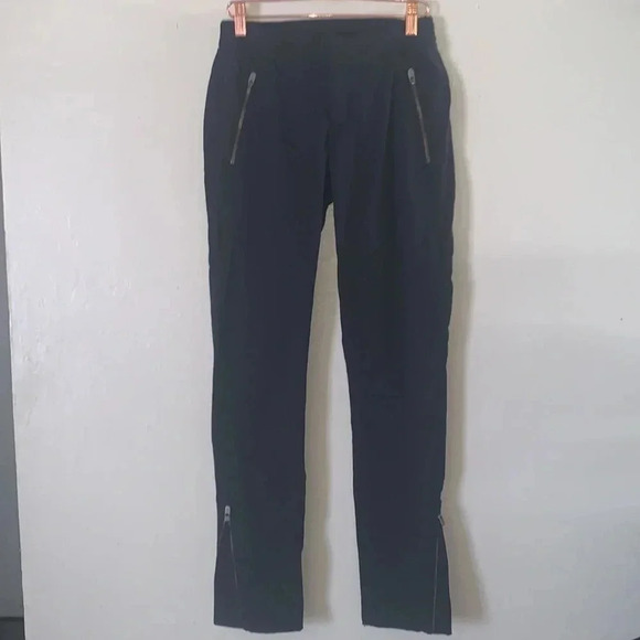 Athleta Wander Stash Skinny Mid Rise Black Pants Size 2 - Picture 2 of 7